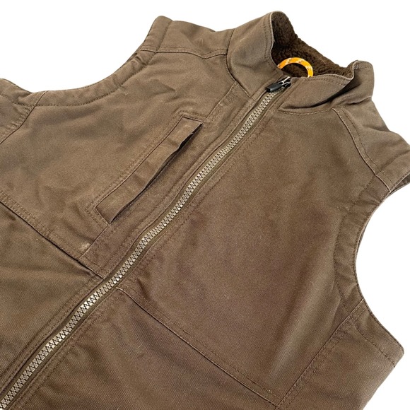 Ariat Rebar DuraCanvas Insulated Brown Vest Women's Medium - Picture 1 of 10